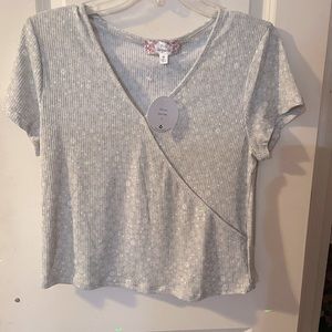 Pink Republic Top/Sage Floral